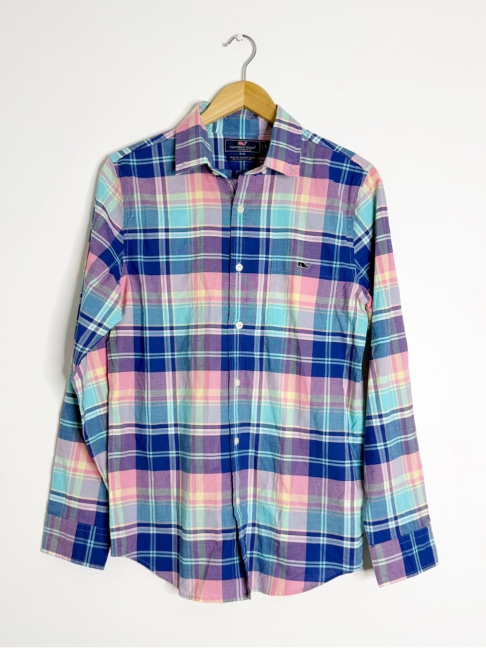 Vineyard Vines Slim Fit Tucker Shirt Plaid Button Up Small